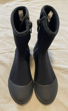 IST Proline Neoprene Scuba Diving Boots Womens Size 8.5 Black Side Zipper